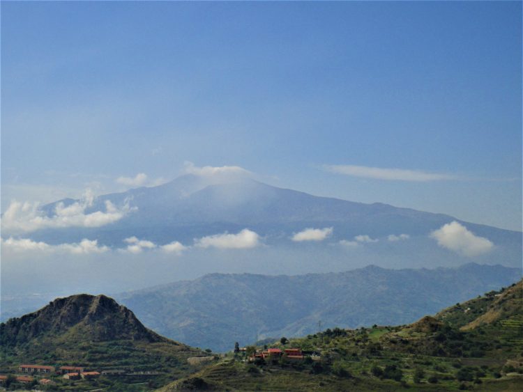 Mt Etna from Villa Ducale