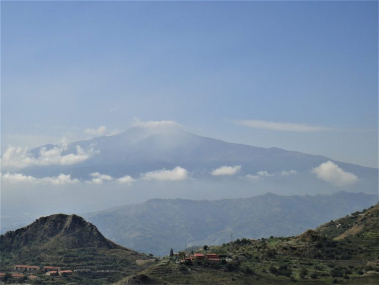 Mt Etna from dining room