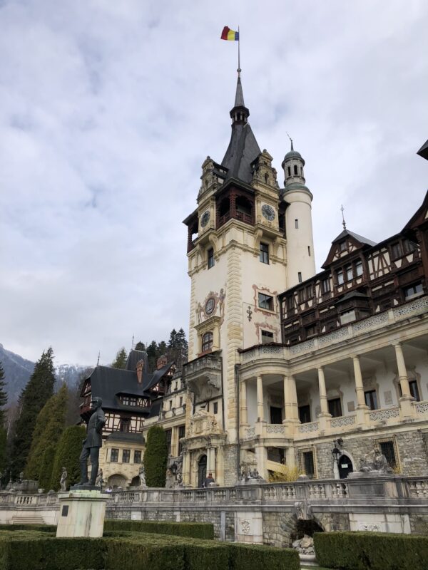 Outside Peles Castle