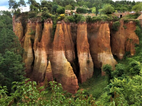 Ochre colored cliffs, Roussillon