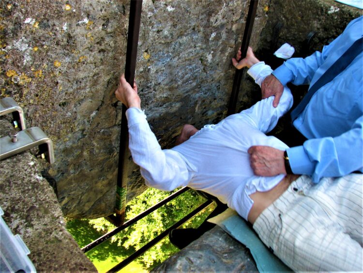 Kissing the Blarney Stone